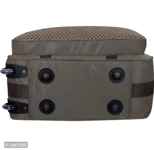 Mumbai Tourister Strolley Duffel Bag Roller Wheels Lightweight 57L Travel Duffel Bags with Wheel - Brown