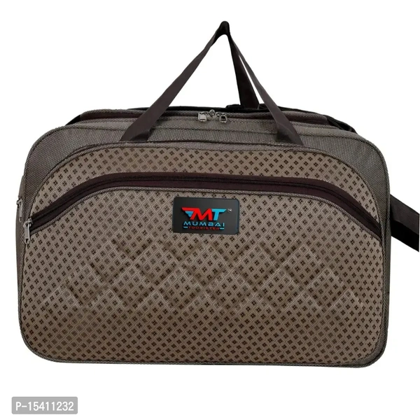 Mumbai Tourister Strolley Duffel Bag Roller Wheels Lightweight 57L Travel Duffel Bags with Wheel - Brown