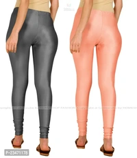 Stylish Women Lycra Blend Leggings Pack of 2 - Wild Watermelon