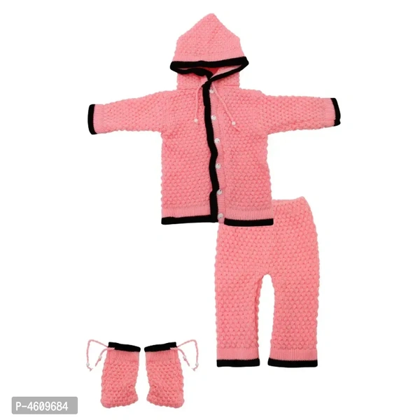 Baby Boys Baby Girls Casual Sweater Set - Magenta / Fuchsia, 0-6 Month