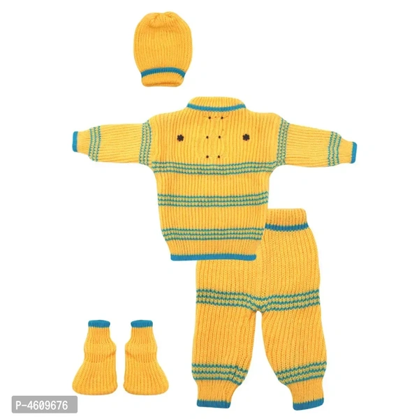 Baby Boys Baby Girls Casual Sweater Set - Yellow, 0-6 Month