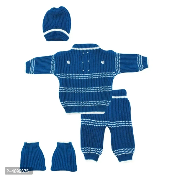 Baby Boys Baby Girls Casual Sweater Set - Blue, 0-6 Month
