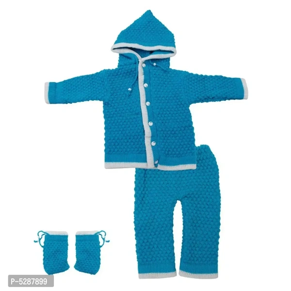 Baby Boys Baby Girls Casual Sweater Set - Teal, 0-9 Month