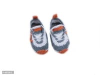 Baby Woolen Shoes  - Gray, 0-3 Month