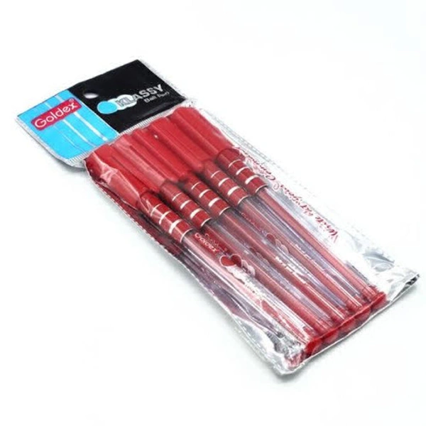 Goldex Klassy Ball Pen Set Of 5 - Red