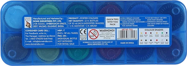Doms Poster Colour Set Of 12