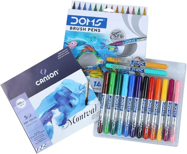 Doms Brush Pen Set Of 14