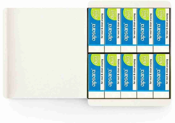 Apsara Non Dust Long Eraser Set Of 20