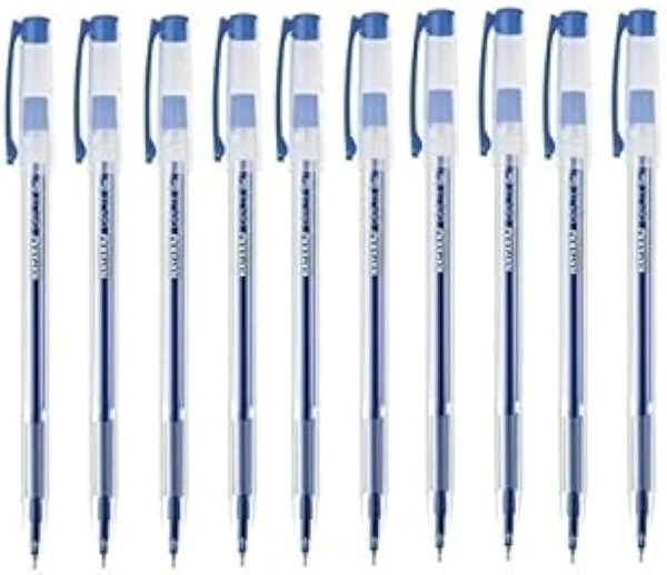 Natraj Jelix Jel Pen Set Of 10 - Red