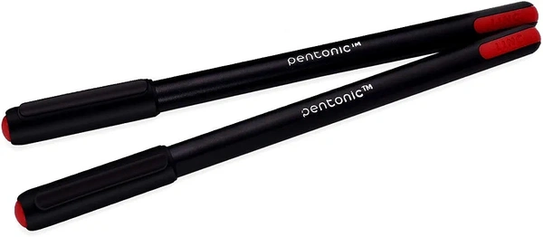 Pentonic Ball Pen Set Of 10 - Red