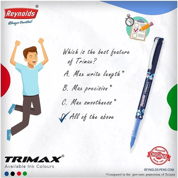Reynolds Trimax Pen 1pc - Black