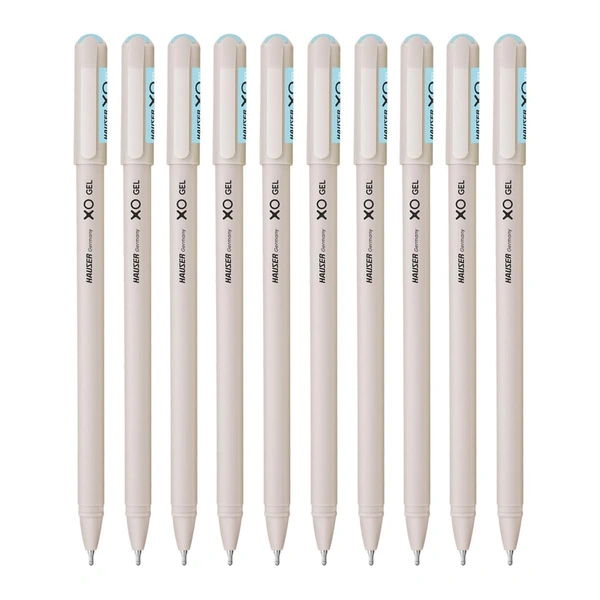 Hauser Xo Gel Pen Set Of 10 - Blue