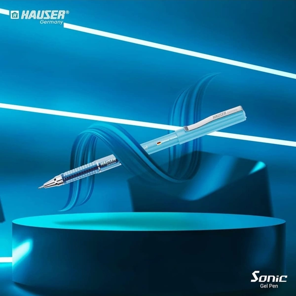 Hauser Sonic Gel Pen Set Of 10 - Blue