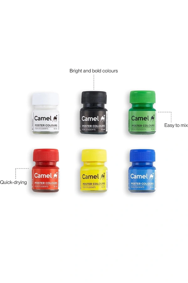 Camlin Poster Colour 6 Colour Set