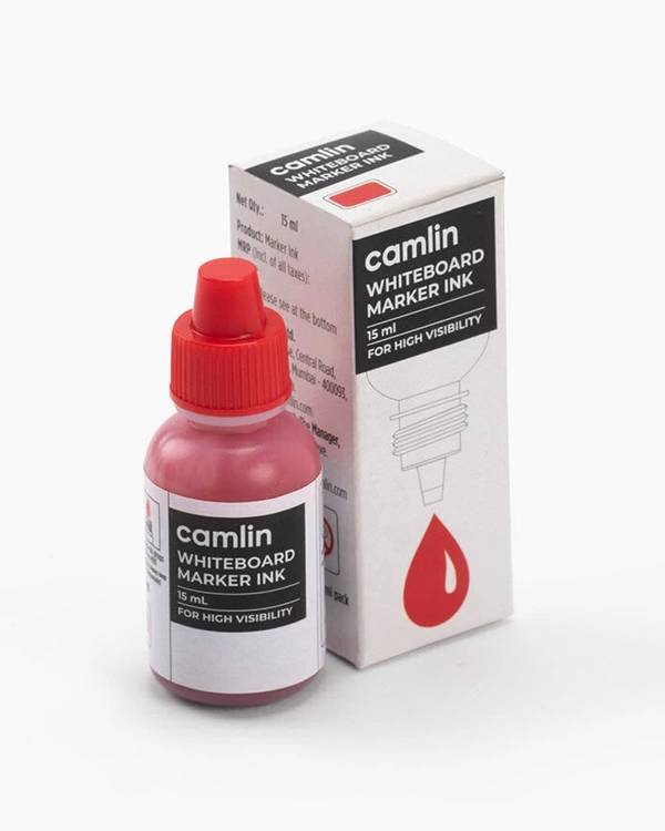 Camlin White Board Marker Ink 15ml - Red