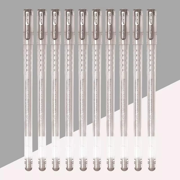 Montex Hy Speed Glitter Pen Set Of 10 - Silver