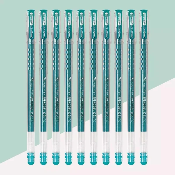 Montex Hy Speed Glitter Pen Set Of 10 - Green