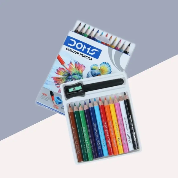 Doms Pencil Colour 12pc 1/2 Size