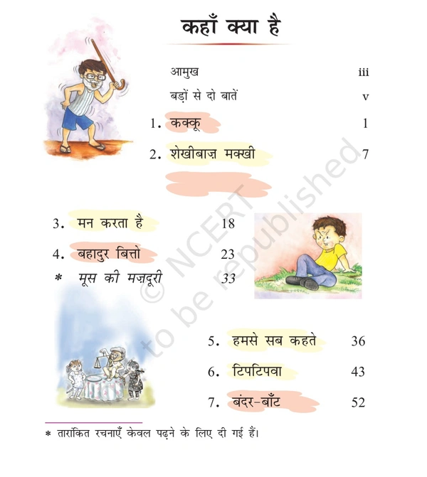 3rd Class Ncert Hindi Book Rimzim