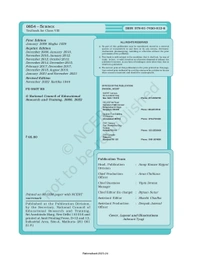 8th Class Rbse/Ncert Science Book 