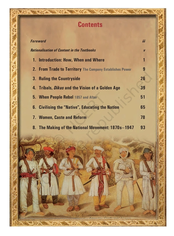 8th Class Rbse/Ncert History Book Our Past -III