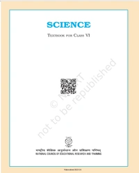 6th Class Rbse/Ncert Science Book