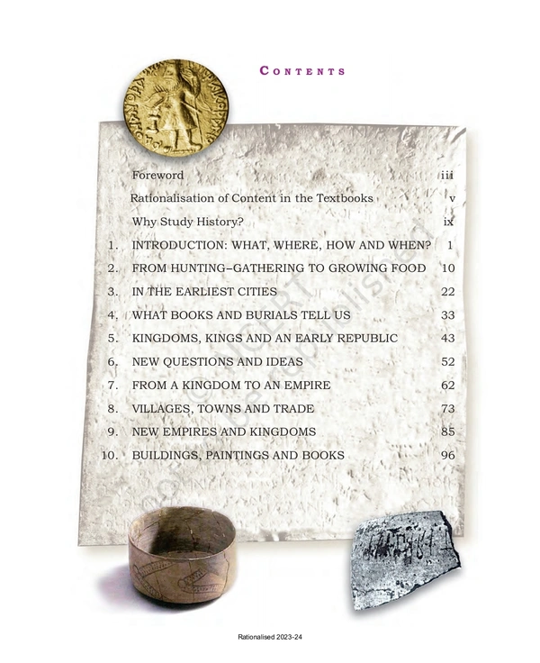 6th Class Rbse/Ncert History Book Our Past-I