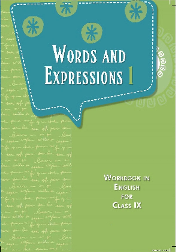 9th Class Ncert English Book Words And Expressions-I