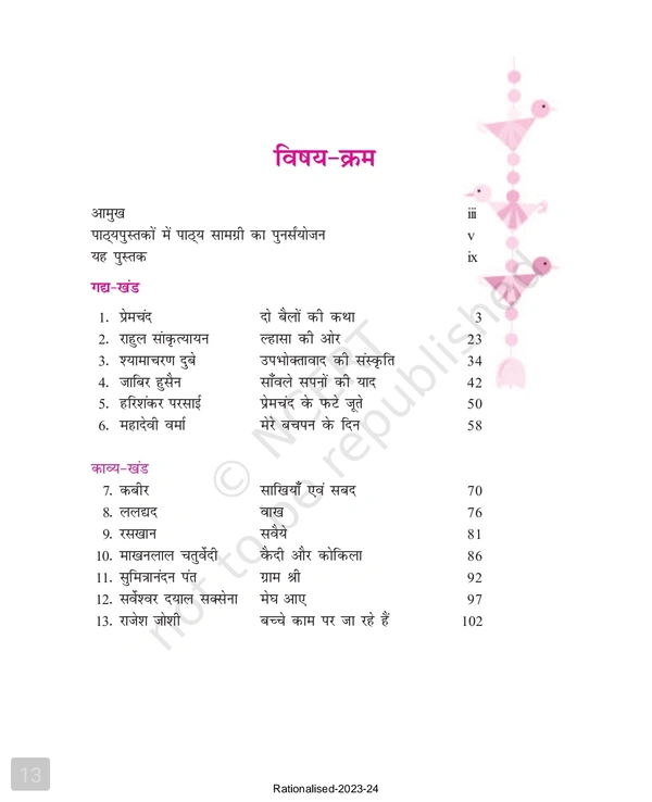9th Class Rbse/Ncert Hindi Course A Book Kshitiz-I