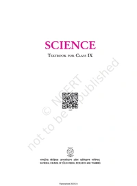 9th Class Ncert Science Book