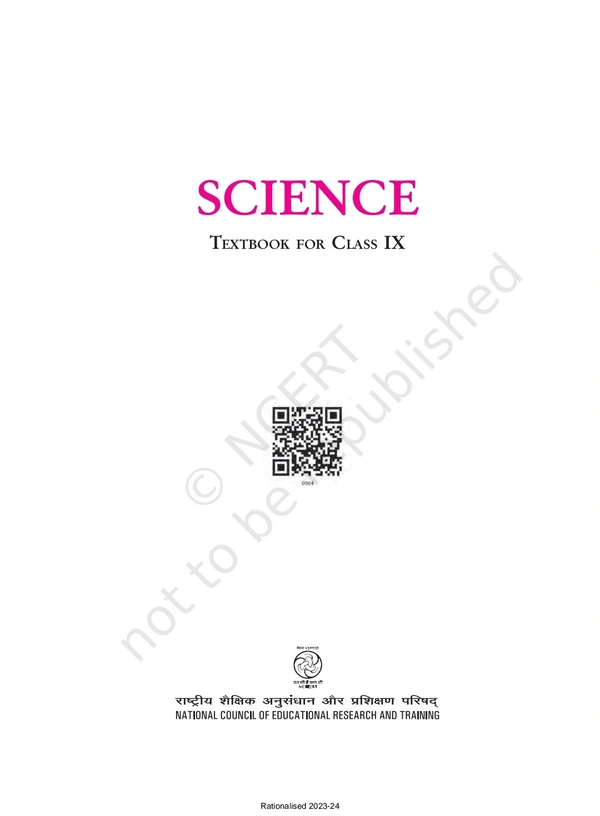 9th Class Ncert Science Book