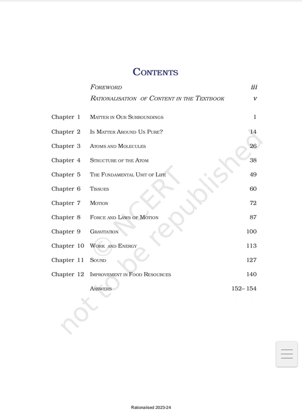 9th Class Ncert Science Book