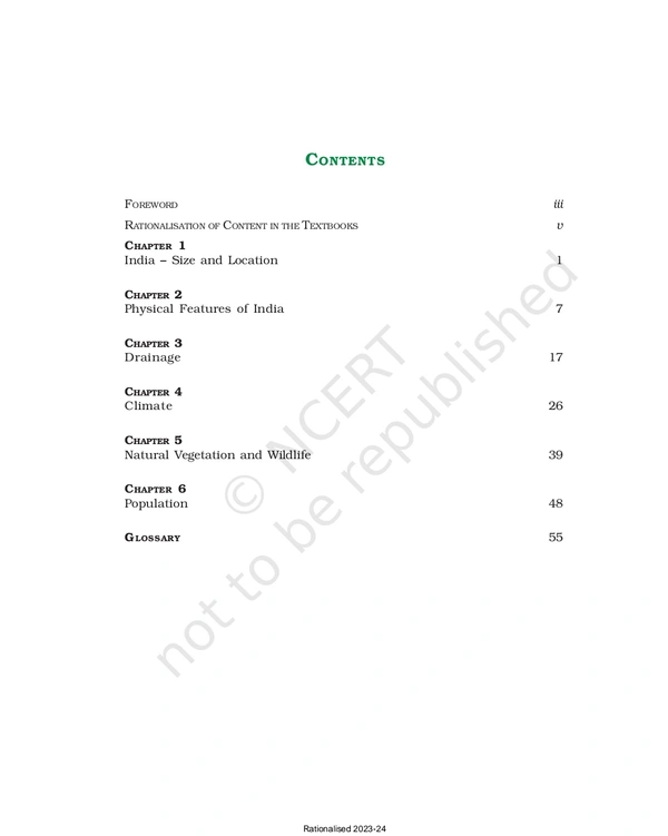 9th Class Rbse/Ncert Geography Book Contemporary India-I Politics-I