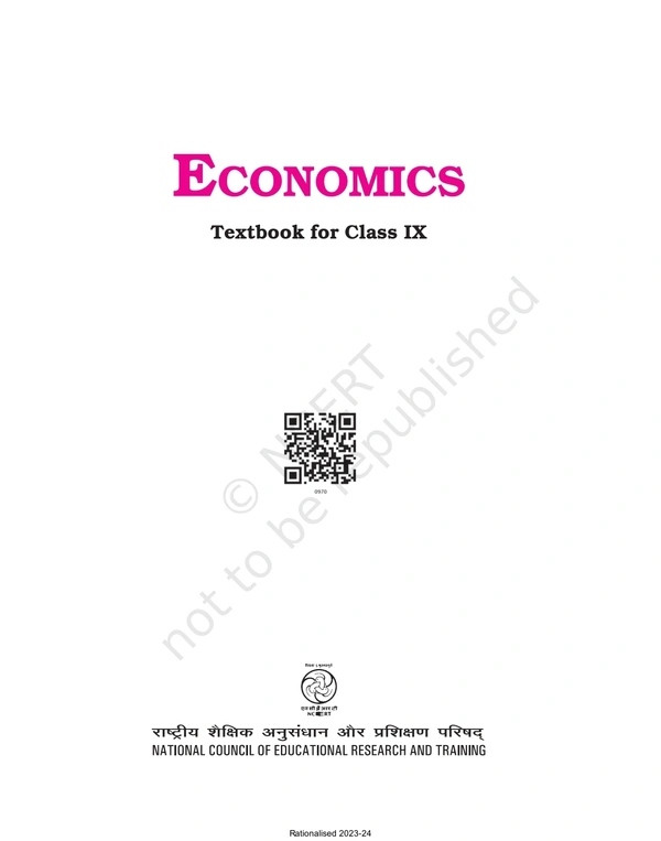 9th Class Rbse/Ncert Economics Book