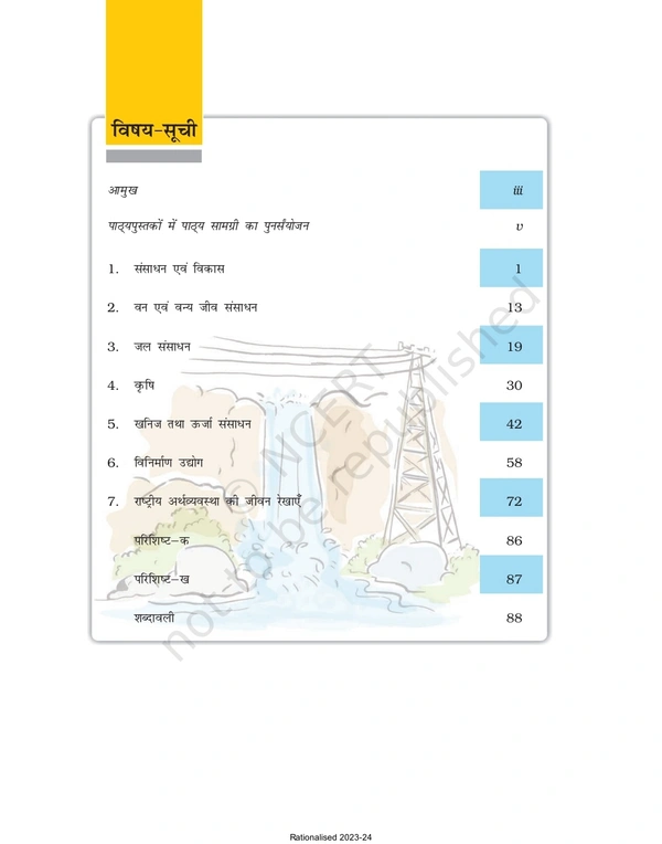 10th Class Bhugol Subject book Samkalin Bharat-II (1069)