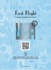 10th Class Rbse/Ncert English Subject book First Flight (1059)