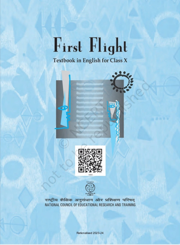 10th Class Rbse/Ncert English Subject book First Flight (1059)