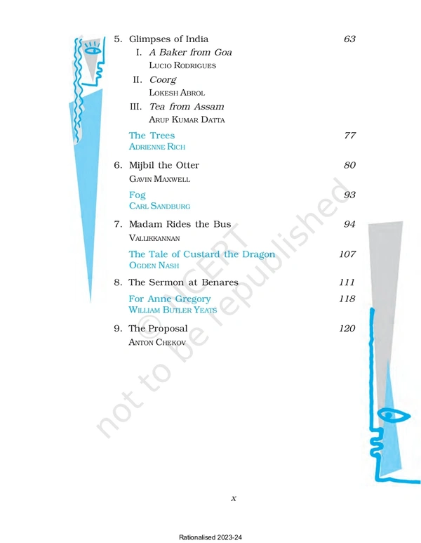 10th Class Rbse/Ncert English Subject book First Flight (1059)