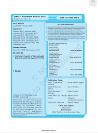 10th Class Rbse/Ncert English Subject book Footprints without Feet (1060)