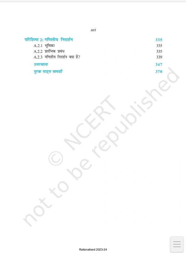 11th Class Rbse/Ncert Ganit