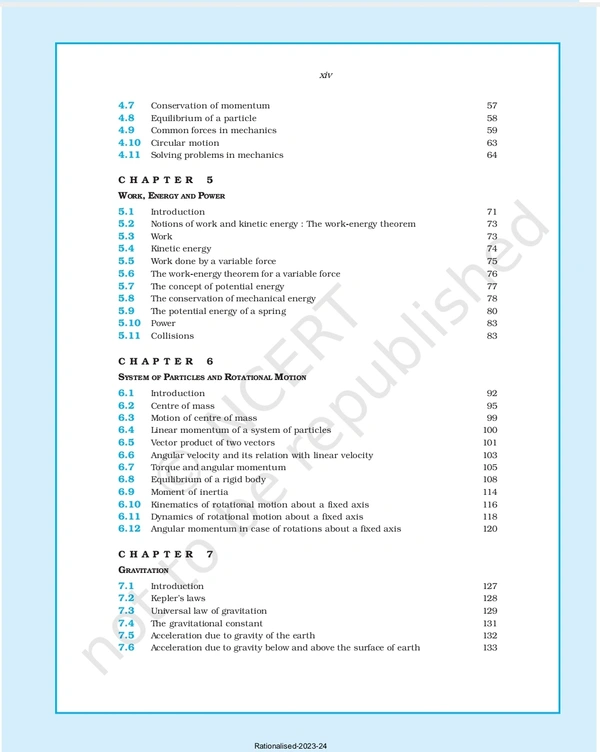 11th Class Rbse/Ncert Physics Subject book Physics Part-1