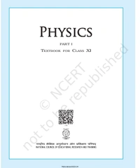 11th Class Rbse/Ncert Physics Subject book Physics Part-1