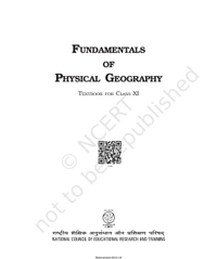 11th Class Rbse/Ncert Geography Subject book Fundamental Of Physical Geography