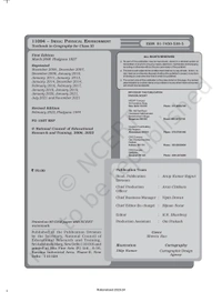 11th Class Rbse/Ncert Geography Subject book India Physical Environment