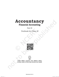11th Class Rbse/Ncert Accountancy Subject book Financial Accounting Part-II