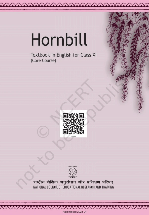 11th Class Rbse/Ncert English Subject book Hornbill (11072)