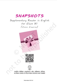 11th Class Rbse/Ncert English Subject book Snapshots (11073)