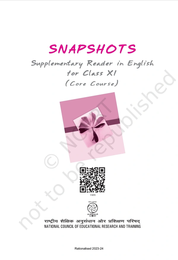 11th Class Rbse/Ncert English Subject book Snapshots (11073)