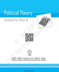 11th Class Rbse/Ncert Politics Subject book Political Theory (11117)