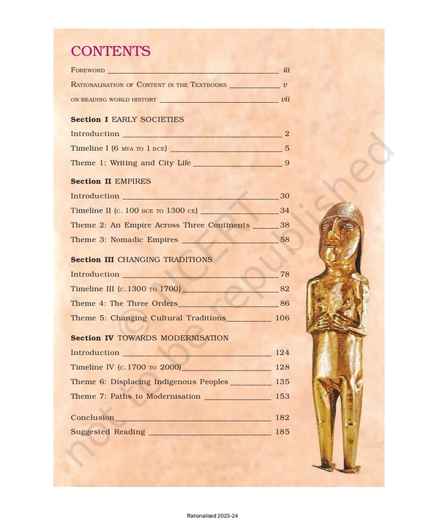 11th Class Rbse/Ncert Hostory Subject book Themes In World History(11090)